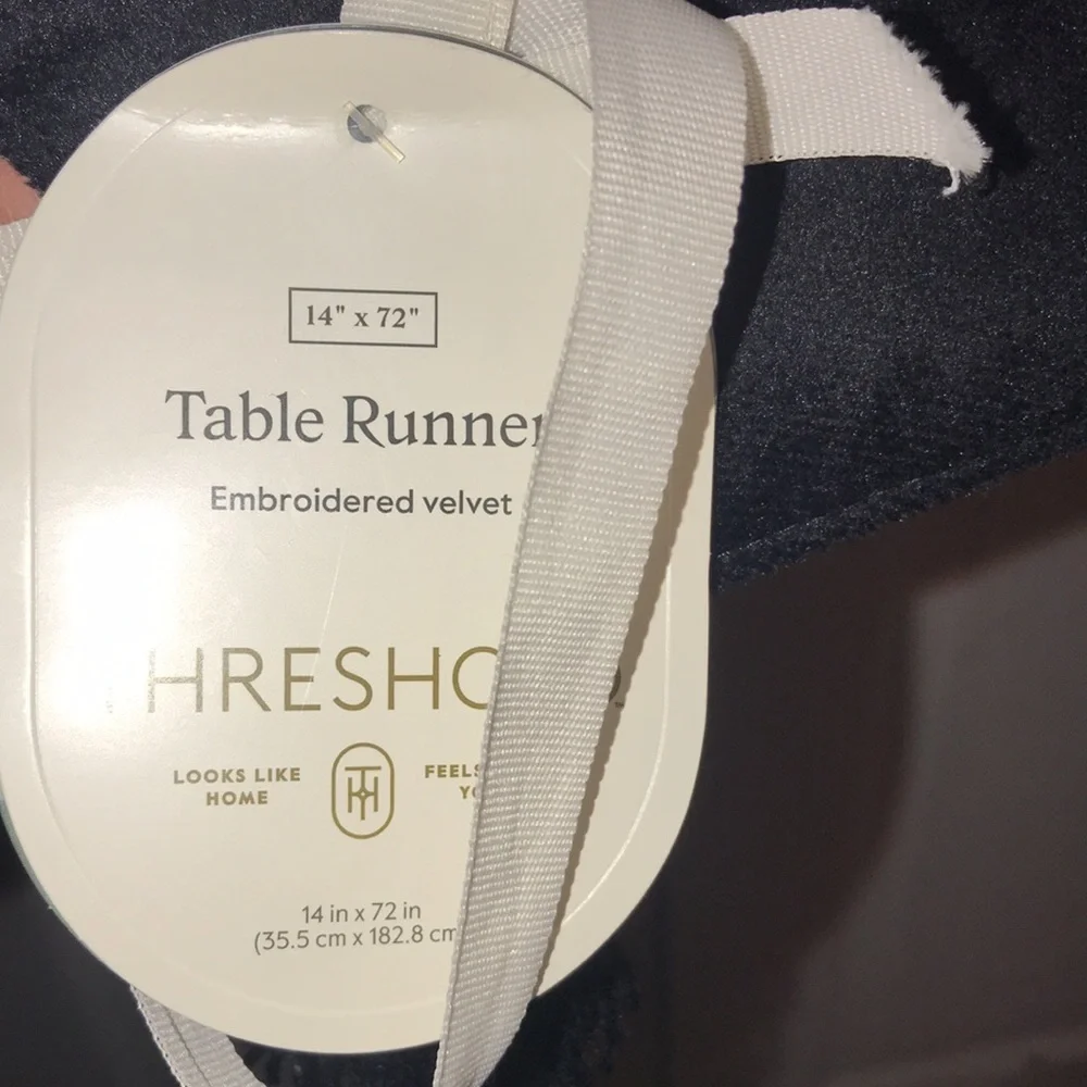 NWT Velvet Table Runner